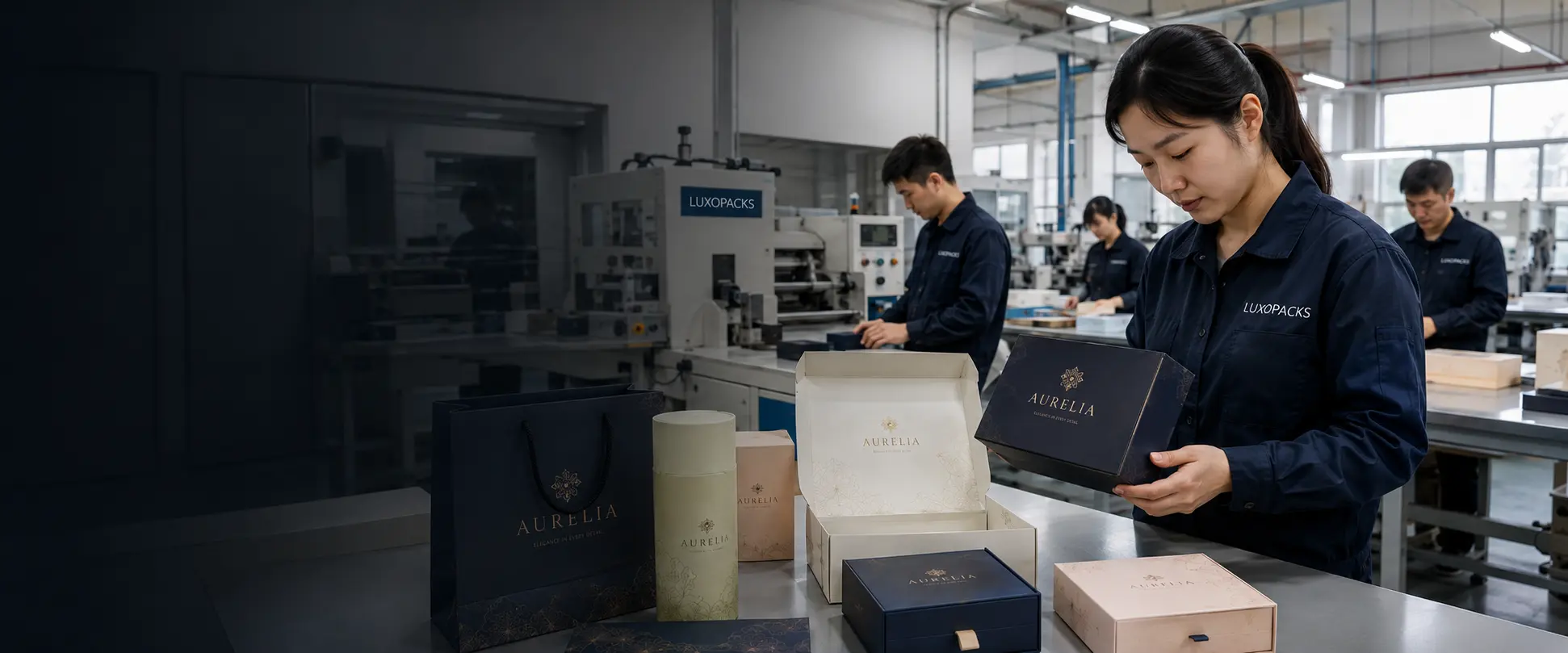 LuxoPacks custom packaging factory for paper boxes bags tubes and gift packaging