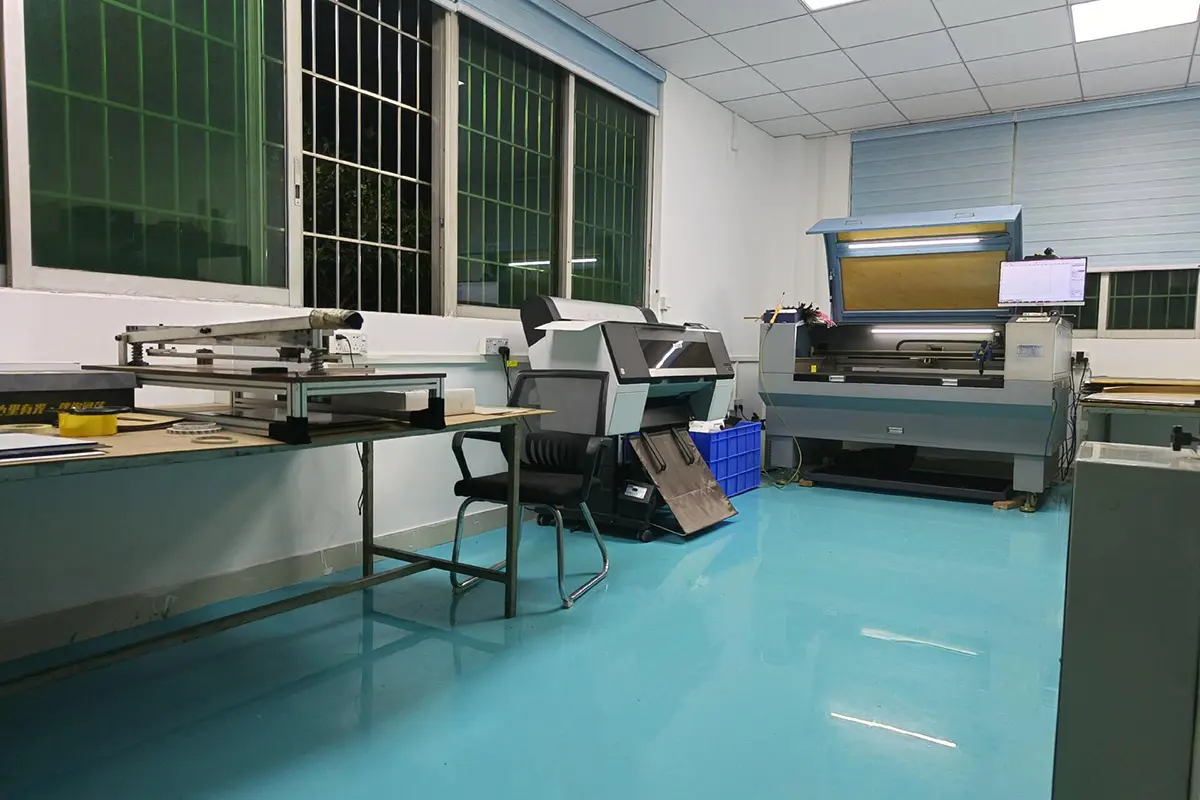Inspection table prepared for packaging quality review