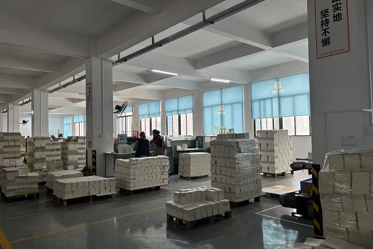 Paper-based materials bundled for warehouse handling