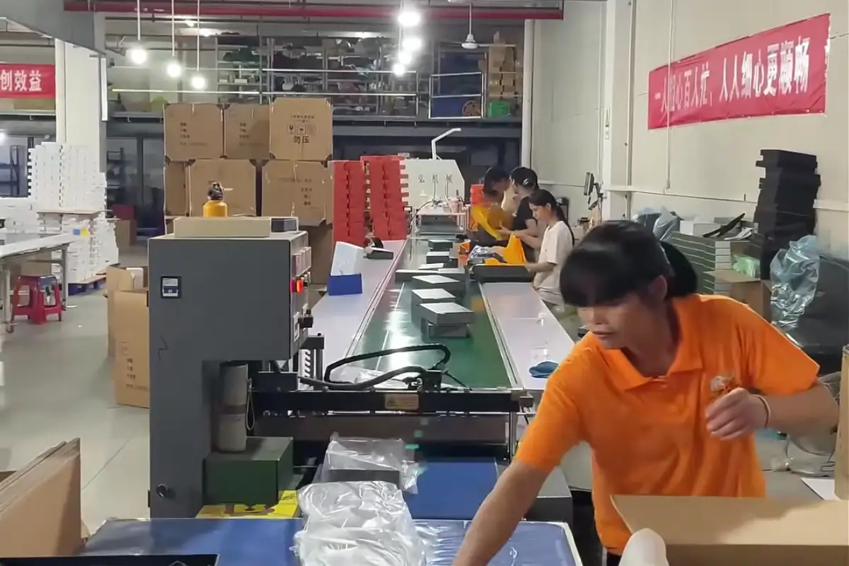 Perfume packaging sample adjustments before bulk production