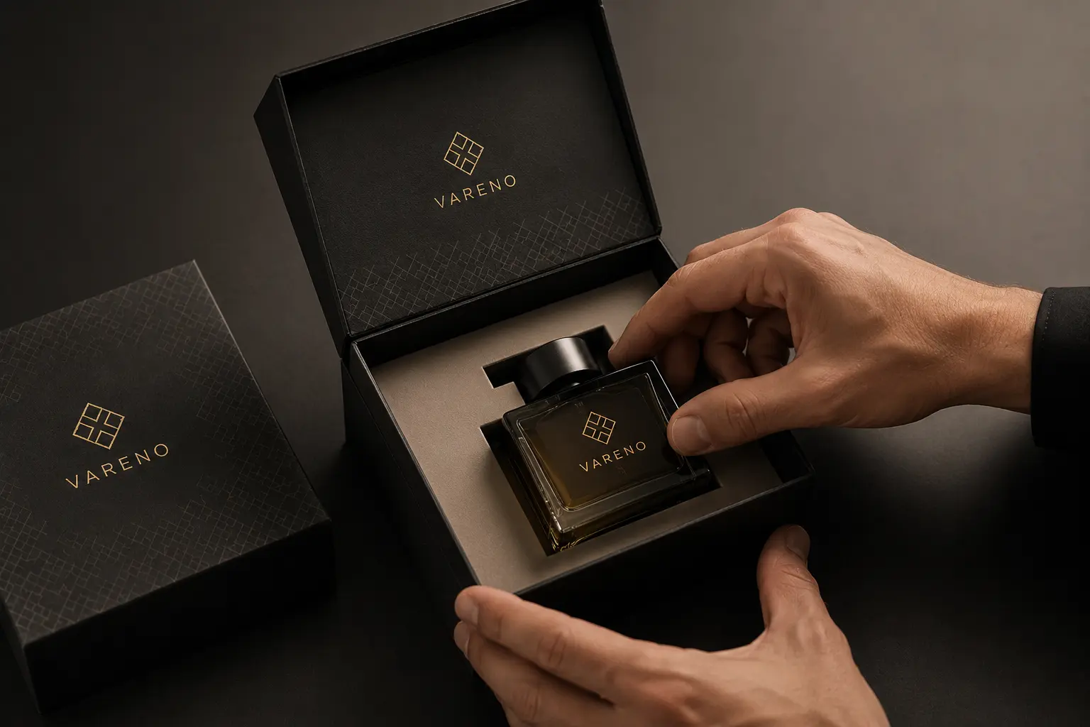Custom packaging insert fit check with product inside box