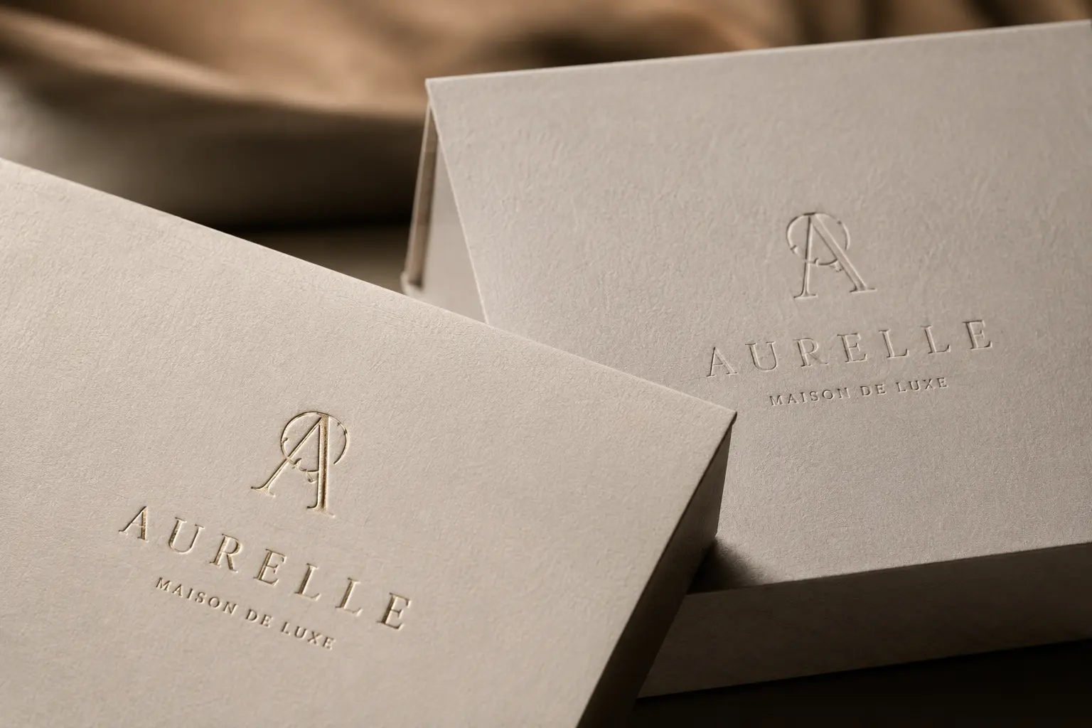 Embossing and debossing logo options for custom packaging