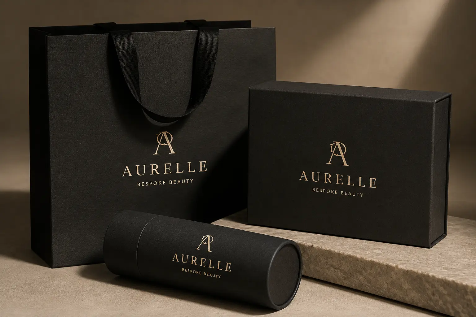 Screen printing logo option for solid color custom packaging