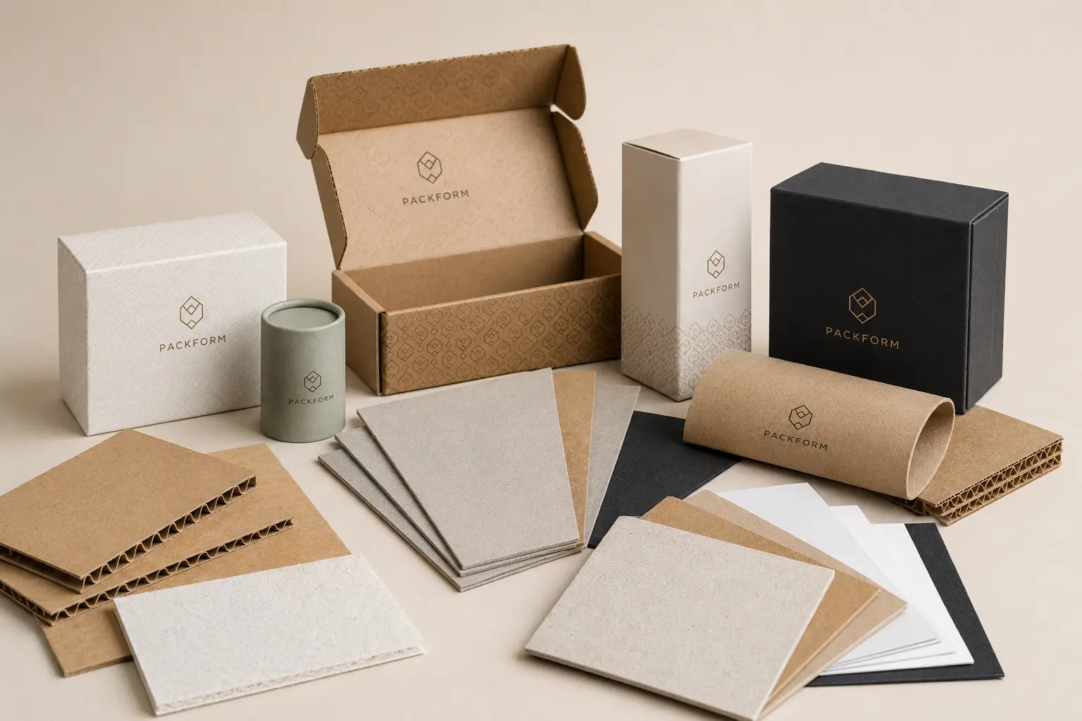 Custom packaging material printing foil stamping embossing and spot UV samples