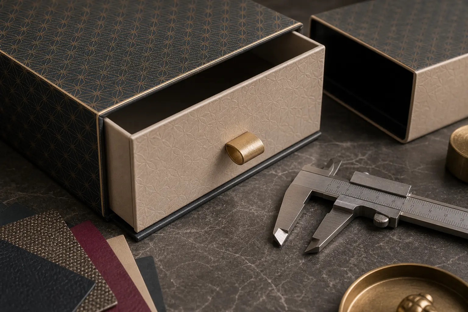 Sleeve and tray gap check for custom drawer packaging