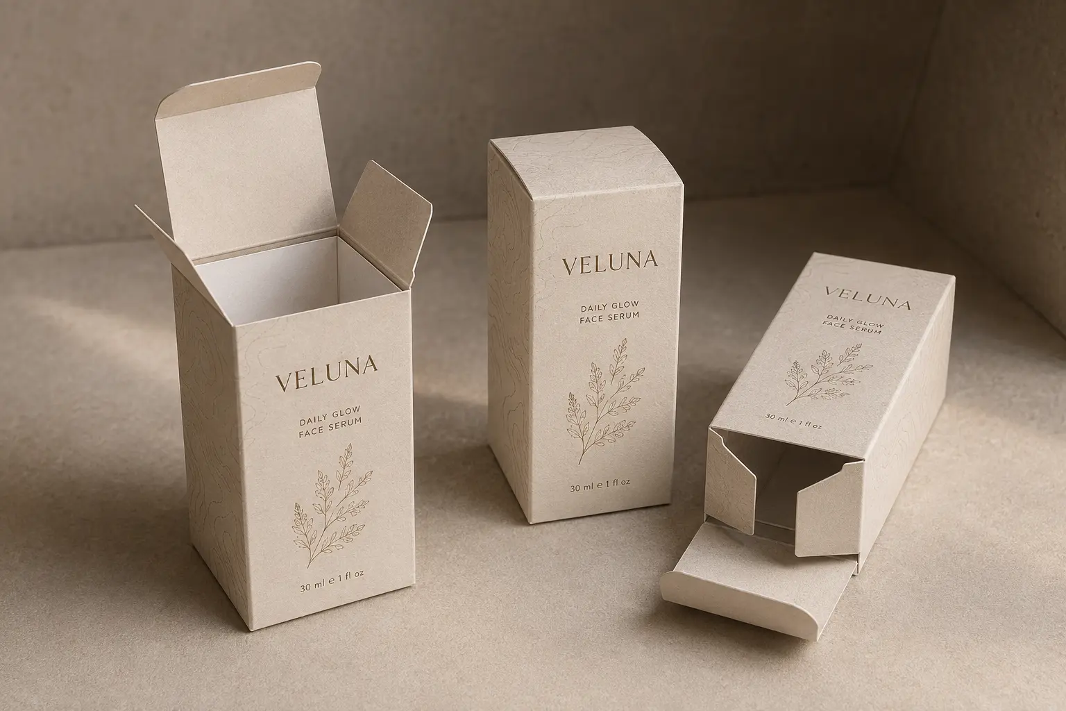 Custom folding carton boxes for beauty and skincare products