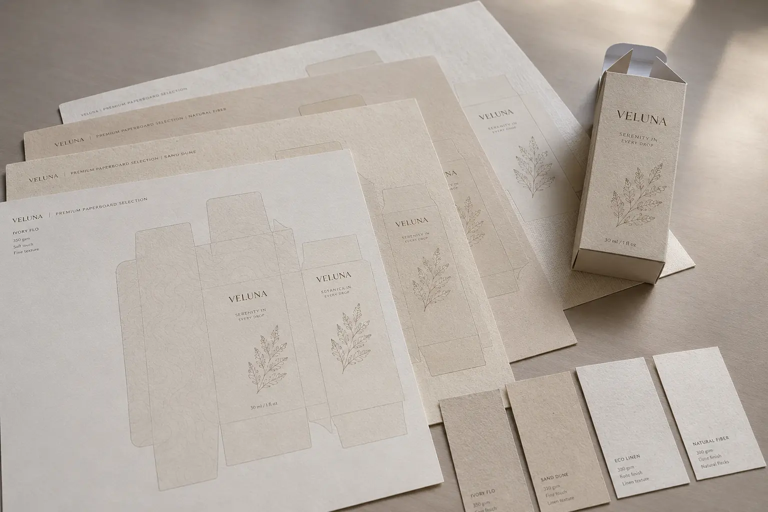 Printed paperboard sheet before carton folding