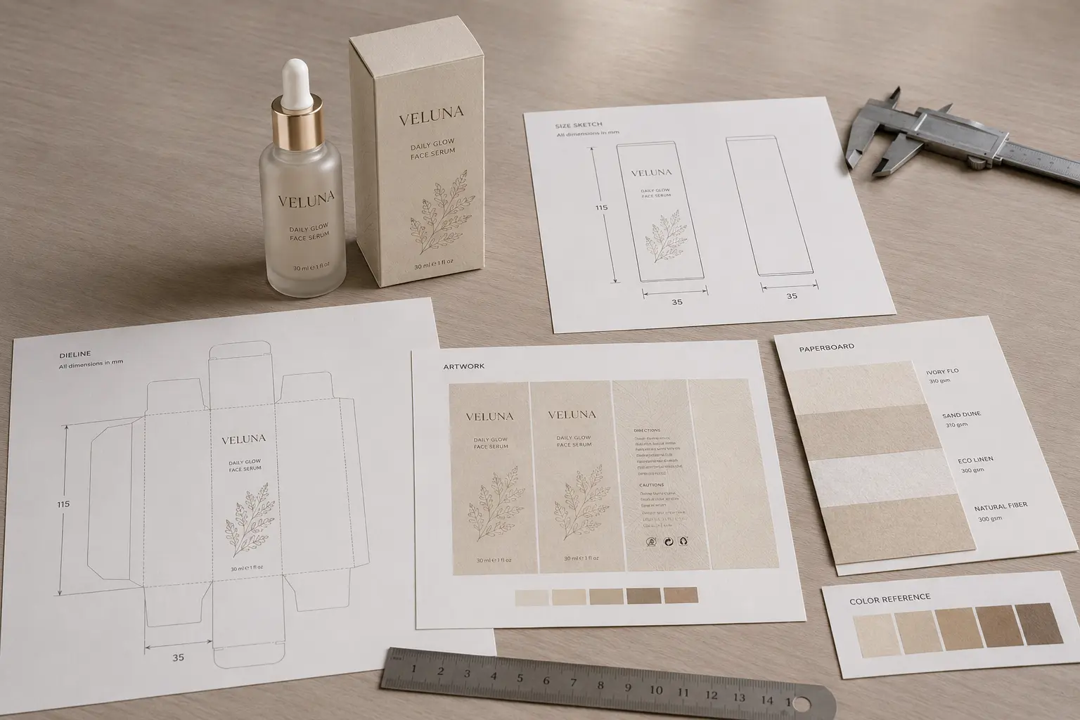Food-related outer folding carton packaging notes