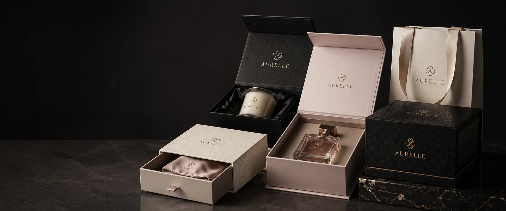 Custom luxury gift boxes with rigid structure