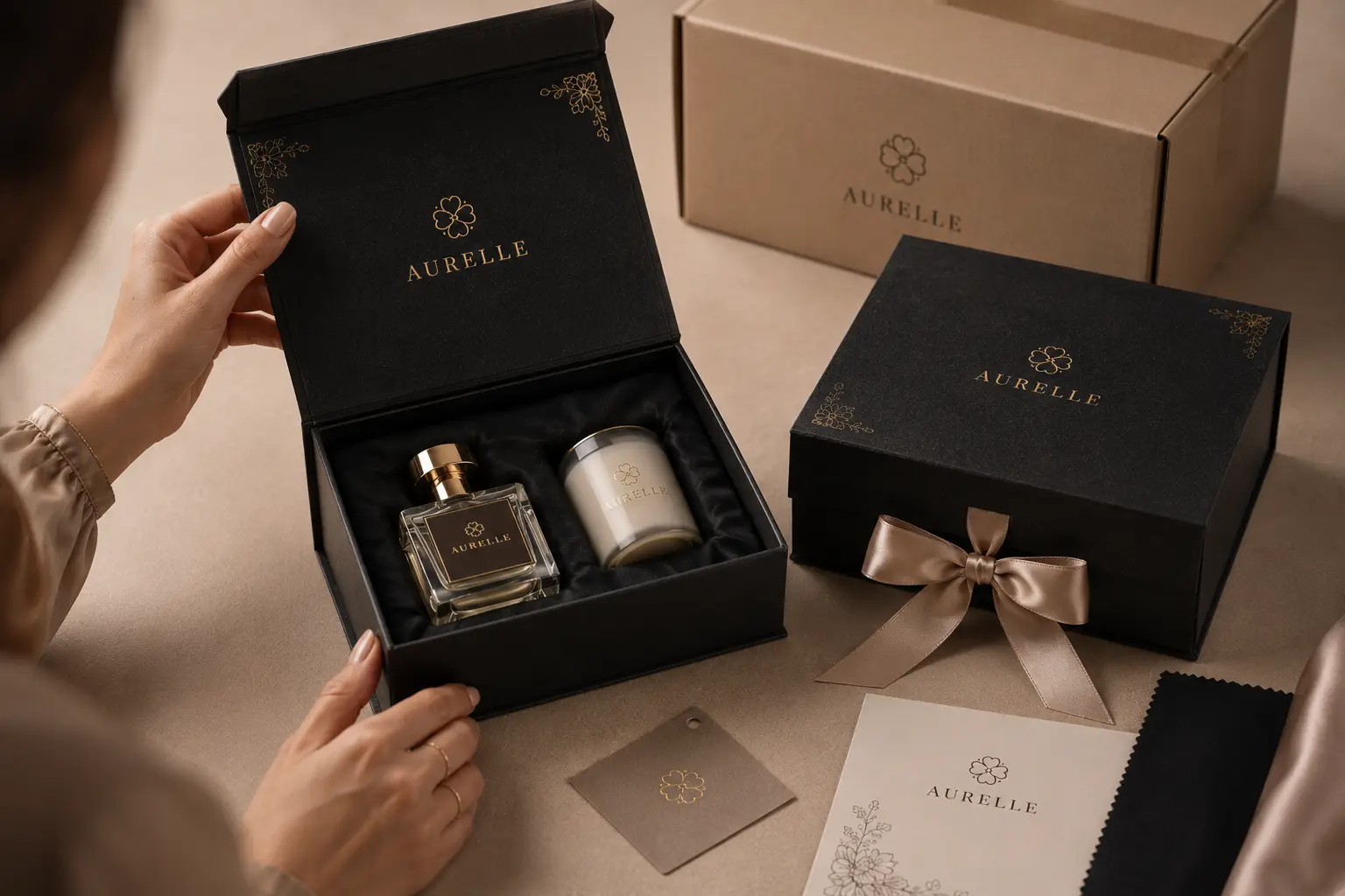 Luxury gift box sample review for foil insert and opening feel