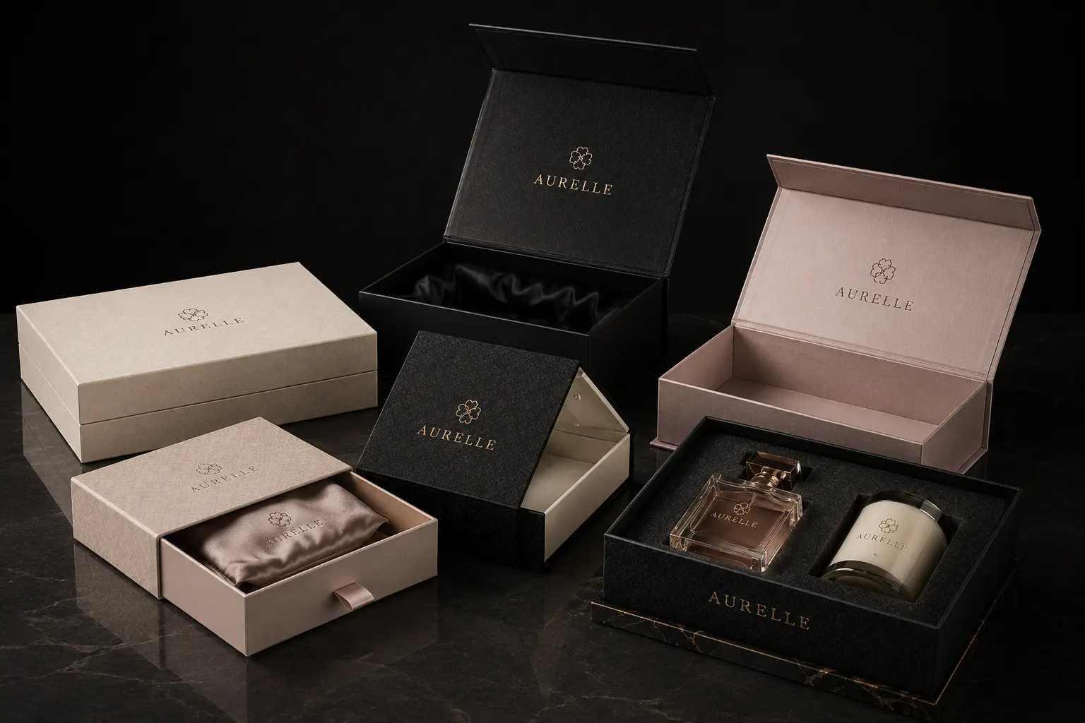 Custom luxury gift boxes with rigid structure