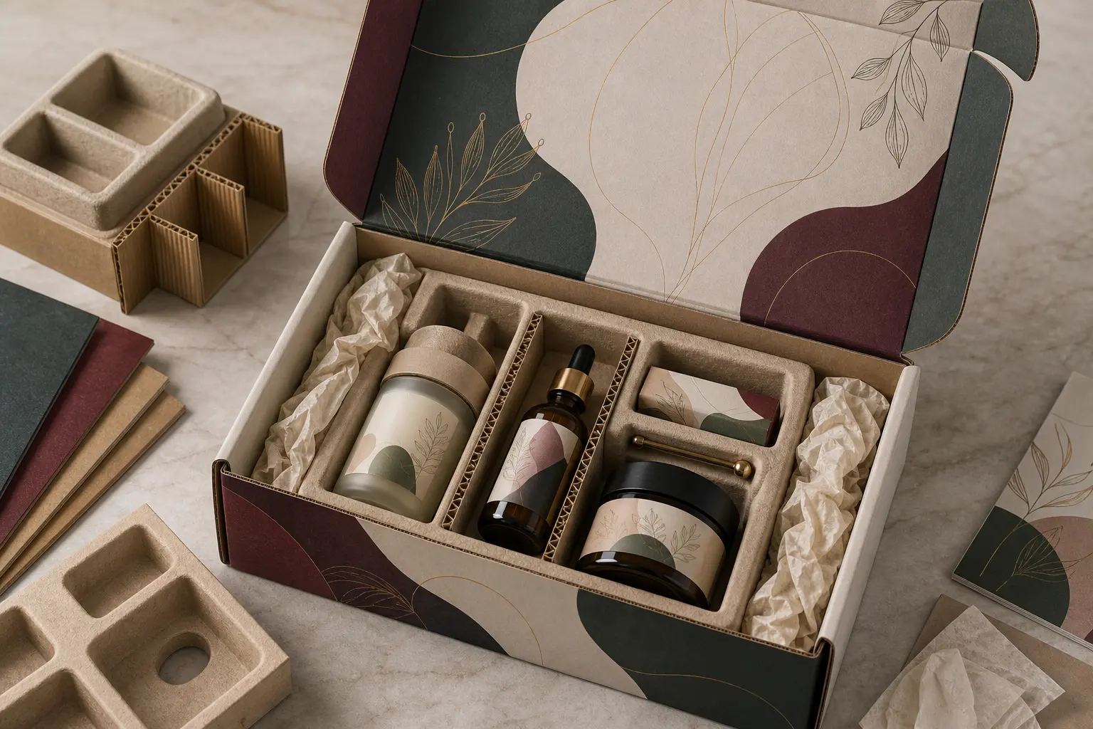 Insert and product protection inside a custom mailer box