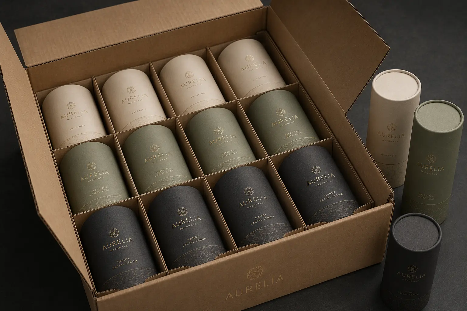 Custom paper tube product fit test for candle jar