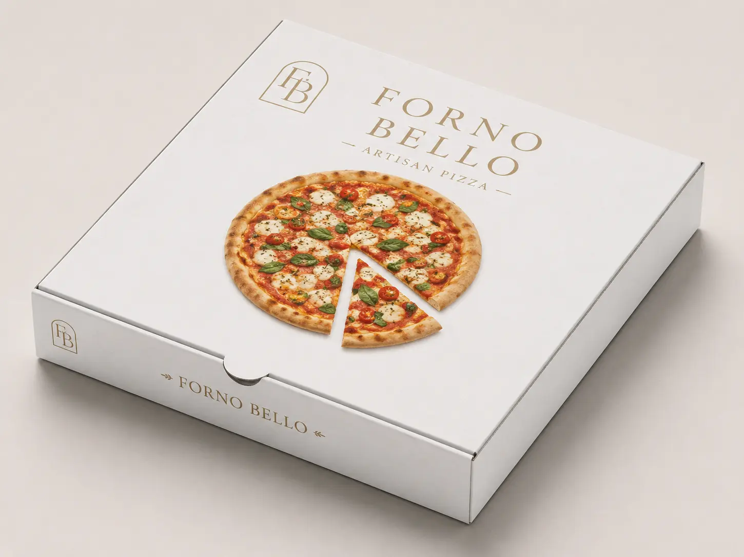 Custom printed food and pizza packaging box