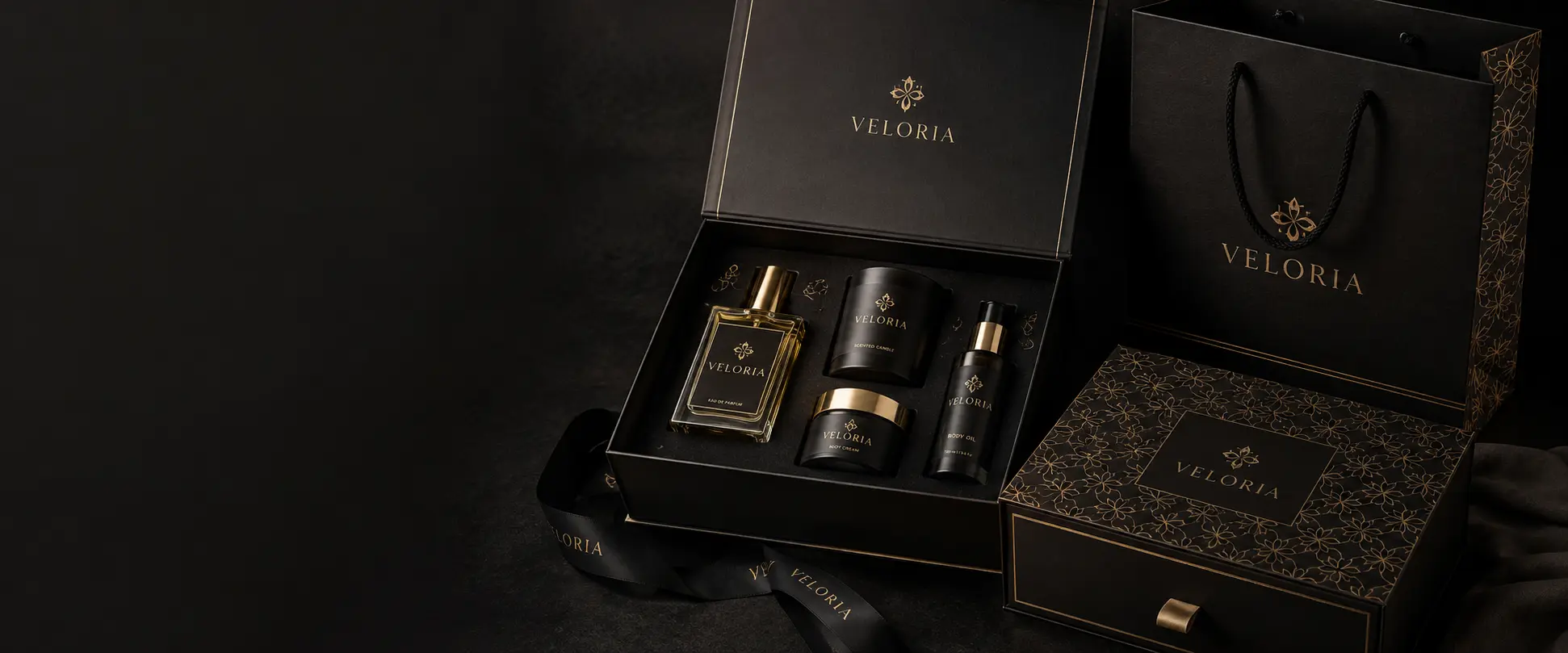 Luxury gift packaging for product sets and VIP gifts