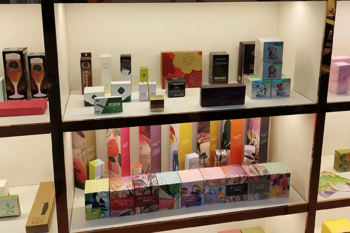 Dropper tube and small skincare sample packaging layout