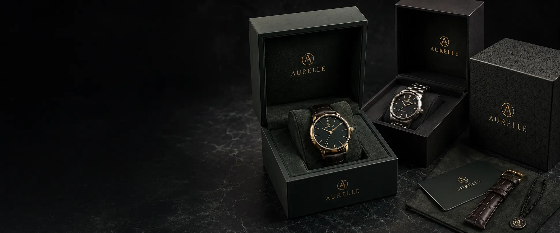Custom watch packaging boxes with cushion and insert
